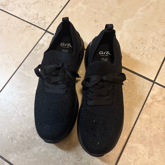 Ara Monticello Black Woven Stretch Sneaker Women’s Size 41 (US 10.5) - Picture 2 of 5